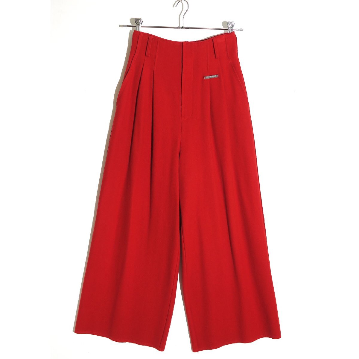 PRANK PROJECT SUPER100 CUT OFF WOOL PANTS 31232465103 定価28,600円 プランクプロジェクト カットオフウールパンツ レッド size36拍卖