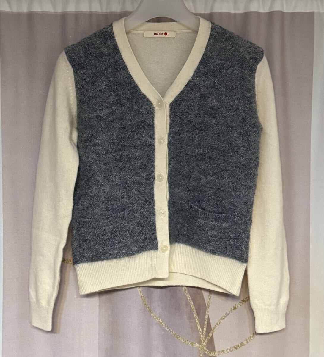 BACCA バッカ トゥモローランド シェルボタン ウールモヘヤ カーディガン拍卖