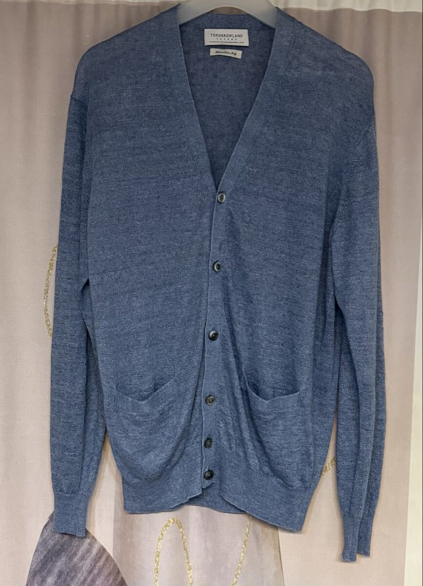 トゥモローランド tricot ティントリネン カーディガン ライトブルー拍卖