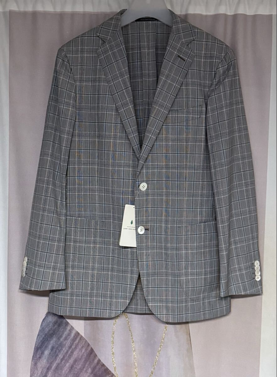 新品未使用 ユナイテッドアローズ グレンチェック ウール テーラードジャケット拍卖