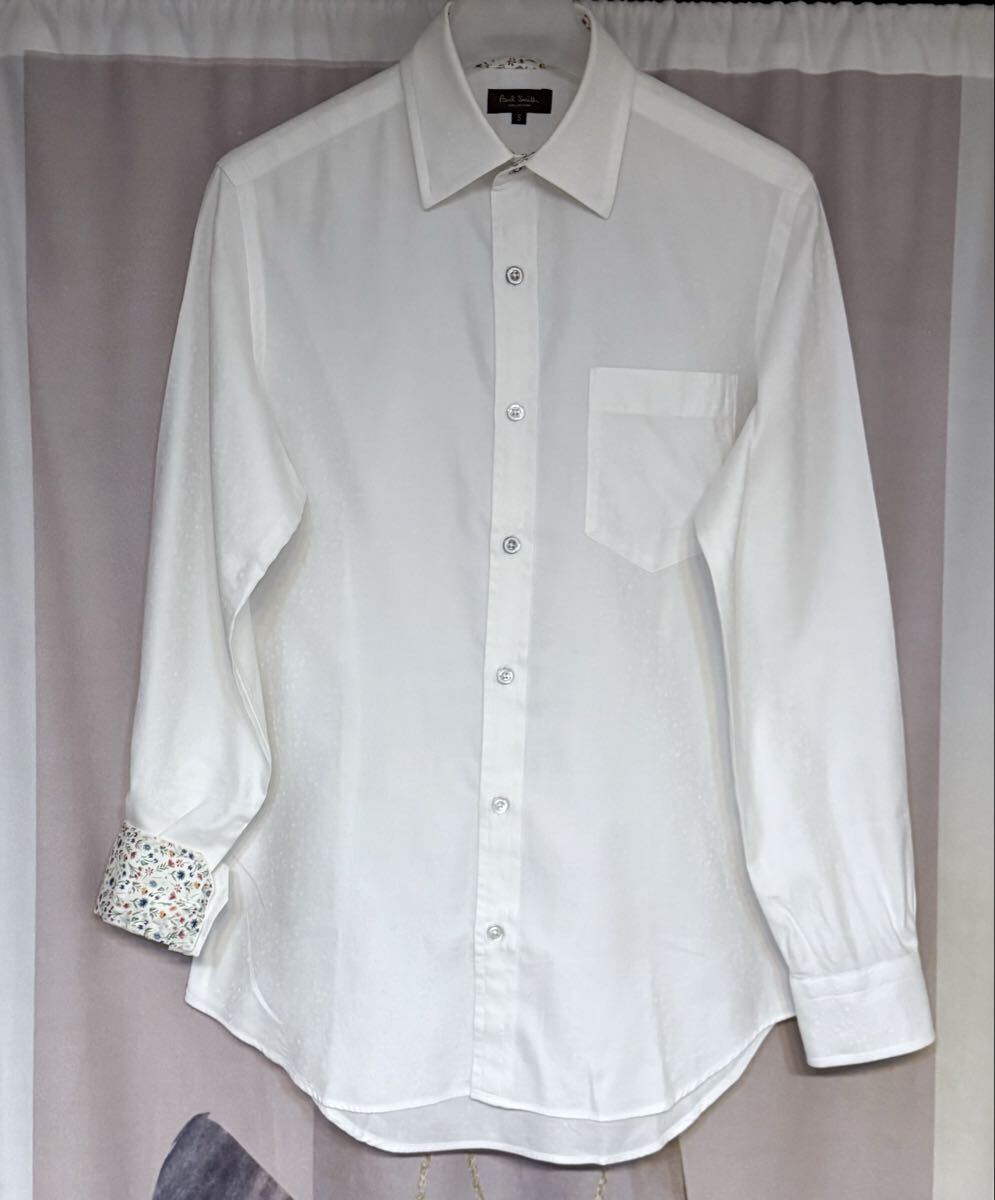 ポールスミス コレクション 花柄 フラワージャカード ドレスシャツ 日本製拍卖