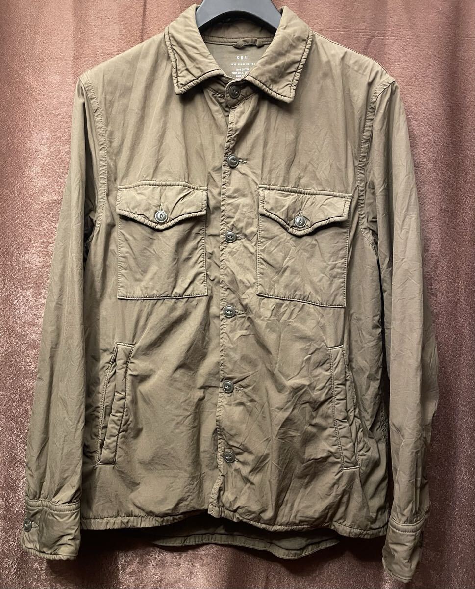 MADE IN USA製 SAVE KHAKI UNITED コットン シャツジャケット ブラウン Sサイズ SKU セーブカーキユナイテッド アメリカ製 長袖シャツ 茶色拍卖