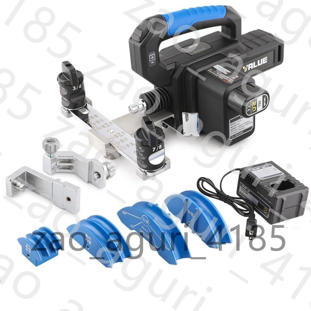 電気式 パイプ曲げ機 1/4インチ~7/8インチの折り曲げツール 9秒で高速曲げ、6-22MM銅管 電気パイプ折り曲げ機拍卖