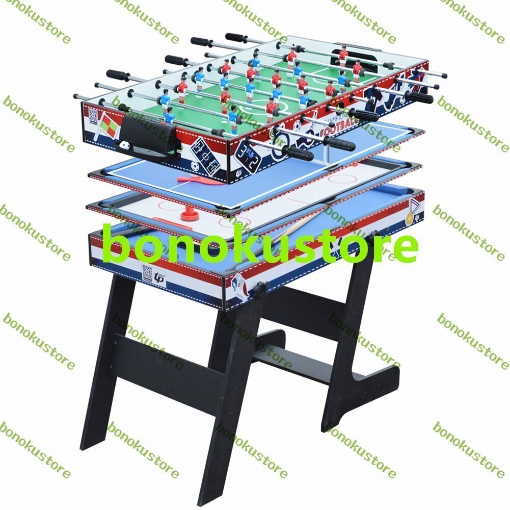 子供向けの4-in-1アーケード&テーブルゲーム大人用 マルチ折りたたみ式コンビネーションゲームテーブルアーケードセット拍卖