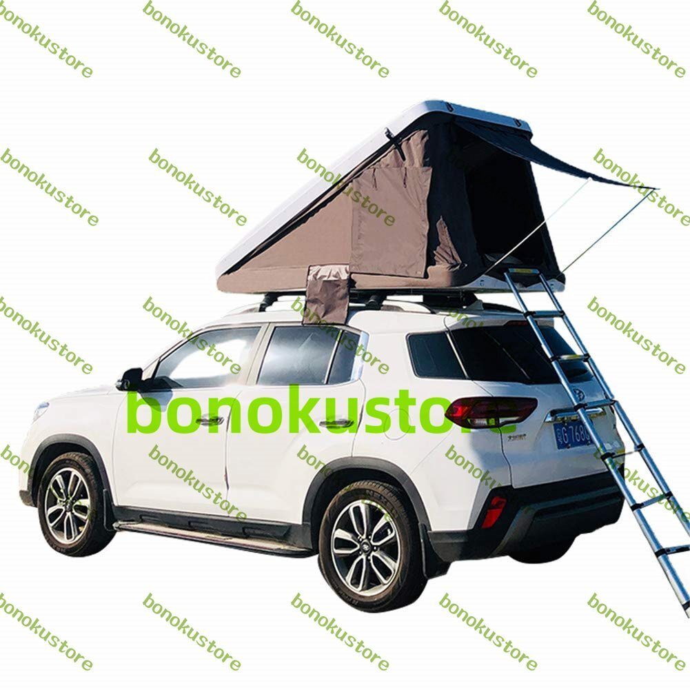 ルーフテント 車上テント カールーフテント キャンピング 車上泊 はしご付き キャンピング 防水ルーフトップテント 折りたたみはしご付き拍卖