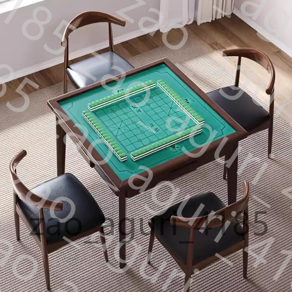 木製のマジョンテーブル、純粋なウッドスクエアカードテーブル、取り外し可能な正方形4プレーヤーカードゲームテーブル拍卖