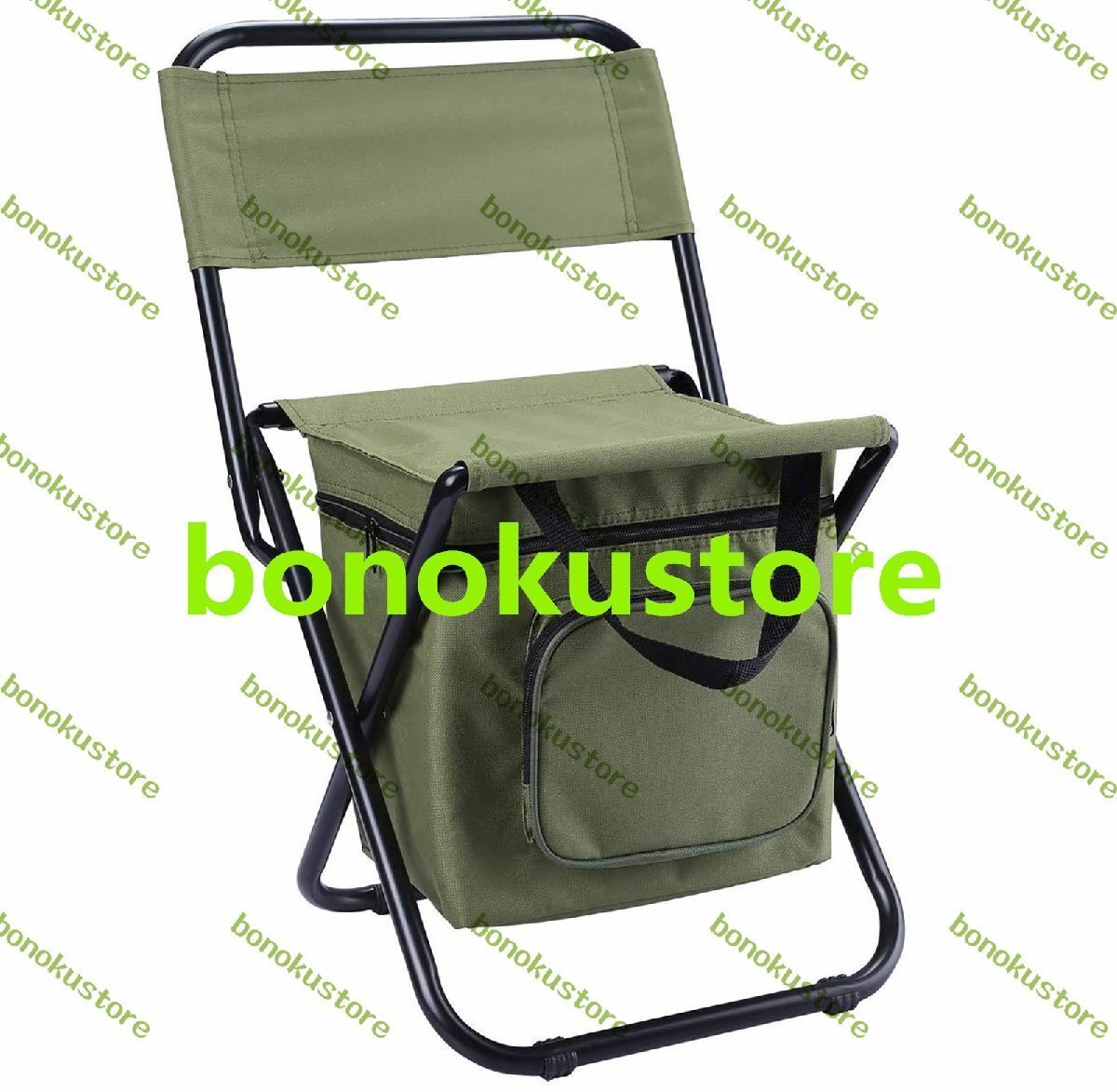 折りたたみ式キャンプチェア ポータブル防水バックパッキング クーラー断熱バッグ付き 厚手スチールパイプ ビーチバーベキュー用拍卖