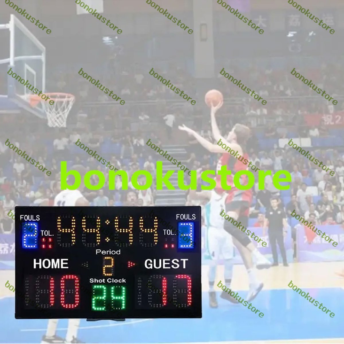 LED電子スコアボード 14秒ポータブルマルチスポーツスコアボード リモート付き壁掛けデジタル 明るさ調整可能な8モードスコアボード拍卖