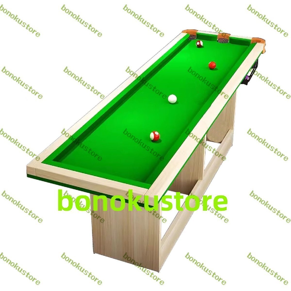 小型ビリヤードテーブル 屋内プールトレーニングテーブル 大人用ミニビリヤード台 リビングルーム オフィスガレージ用 2.45x0.61m拍卖