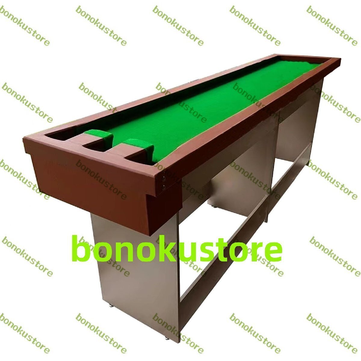 屋内ビリヤード台、ポータブルビリヤードトレーニングテーブル、小型スヌーカー練習台、初心者家庭用、取り付け簡単 2.41x0.54m拍卖