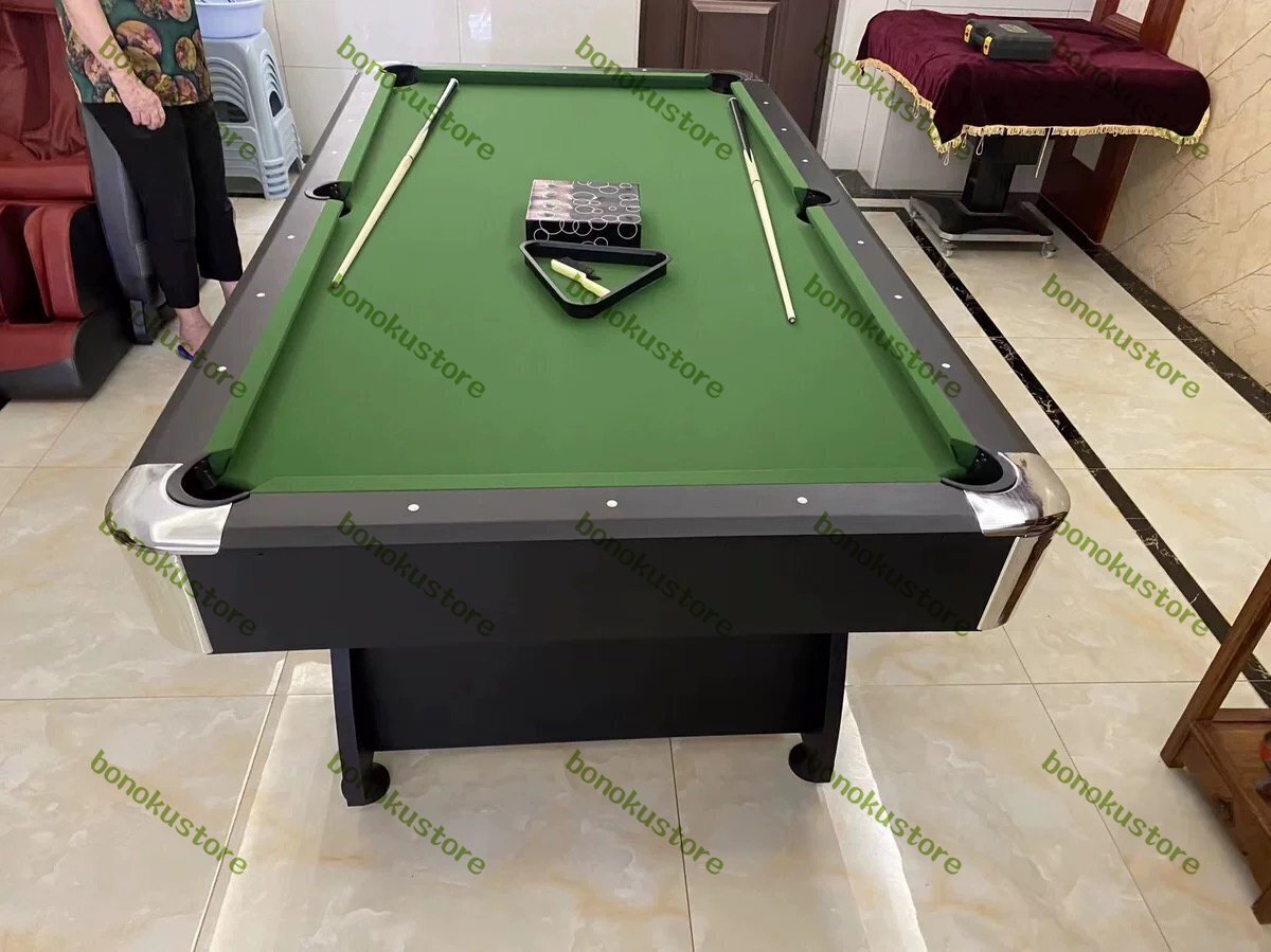 2in1 マルチゲームテーブル ビリヤード台 卓球台 室内 子供 大人 店用 7フィート 台布4色 (緑)拍卖