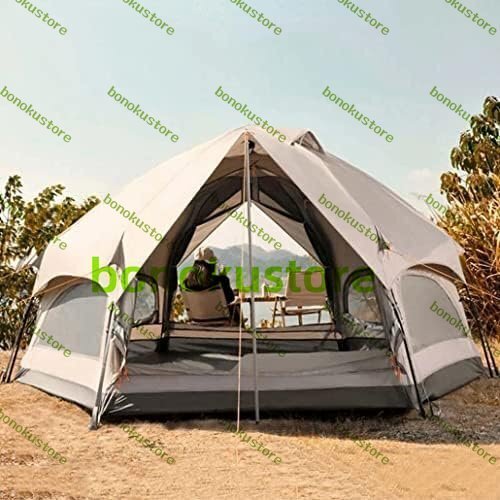 家族のキャンプのテント 屋外の六角形のキノコのテント 裏庭の旅行 ハイキング 釣りのためのクイックオープン3-6人家族の日よけ拍卖