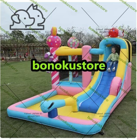 大型 プール エアー 遊具 ビニールプール すべり台付き 家庭用 子供用 大型 トランポリン すべり台 大型遊具拍卖