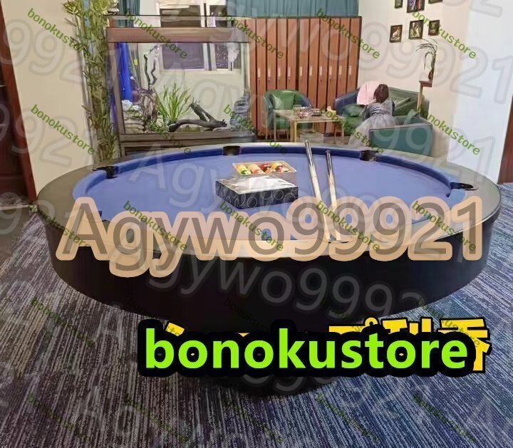 家庭用 円形のビリヤード台、バーやKTV、レストランでの大人向けアメリカンブラック8ボールテーブル、選べるテーブルカラー 140*80cm拍卖