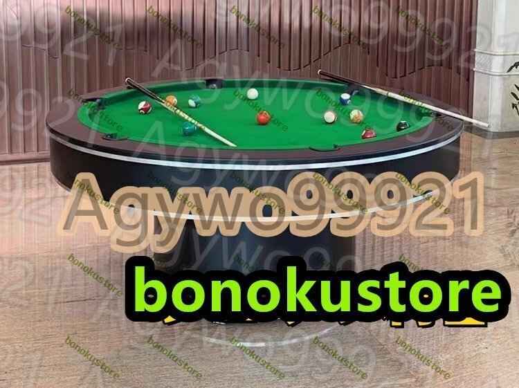 家庭用2in1円形のビリヤード台、バーやKTV、レストランでの大人向けアメリカンブラック8ボールテーブル、選べるテーブルカラー 140*80cm拍卖