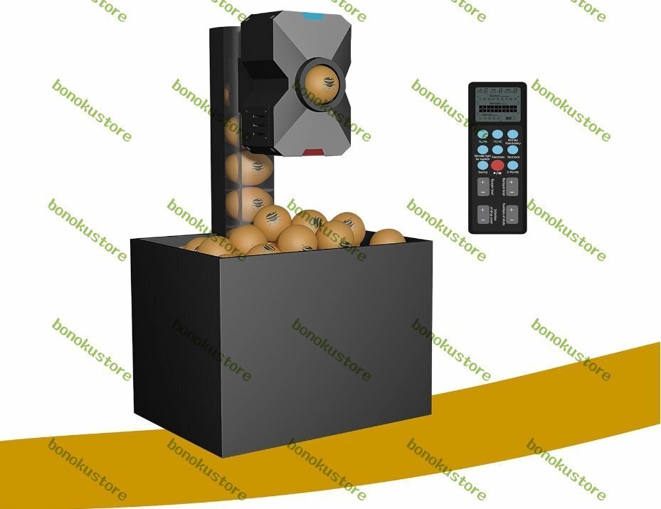 ピンポンロボットマシン 改良型 卓球ロボット 自動 9ポイントのピンポンボールロボット ワイヤレスリモートコントロールを搭載拍卖