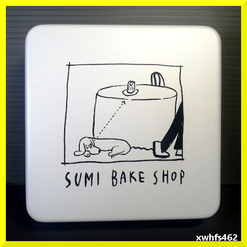 即決美品 sumi bake shop クッキー缶 空き缶 犬グッズ コレクションケース アクセサリー入れ 小物入れ プレゼント ギフト 贈り物 贈答 box拍卖