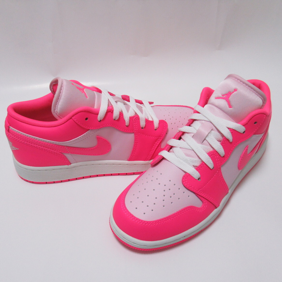 NIKE AIR JORDAN 1 Low GS ピンク 24.5cm エアジョーダン1 ロー ナイキ ピンクフォーム 553560-661拍卖