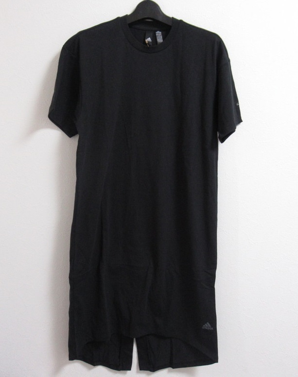 adidas コットン ワンピース ID2.0 黒 ブラック M ナイキ ロング Tシャツ ワンピ ドレス エアロレディ ルーズフィット HC2466拍卖