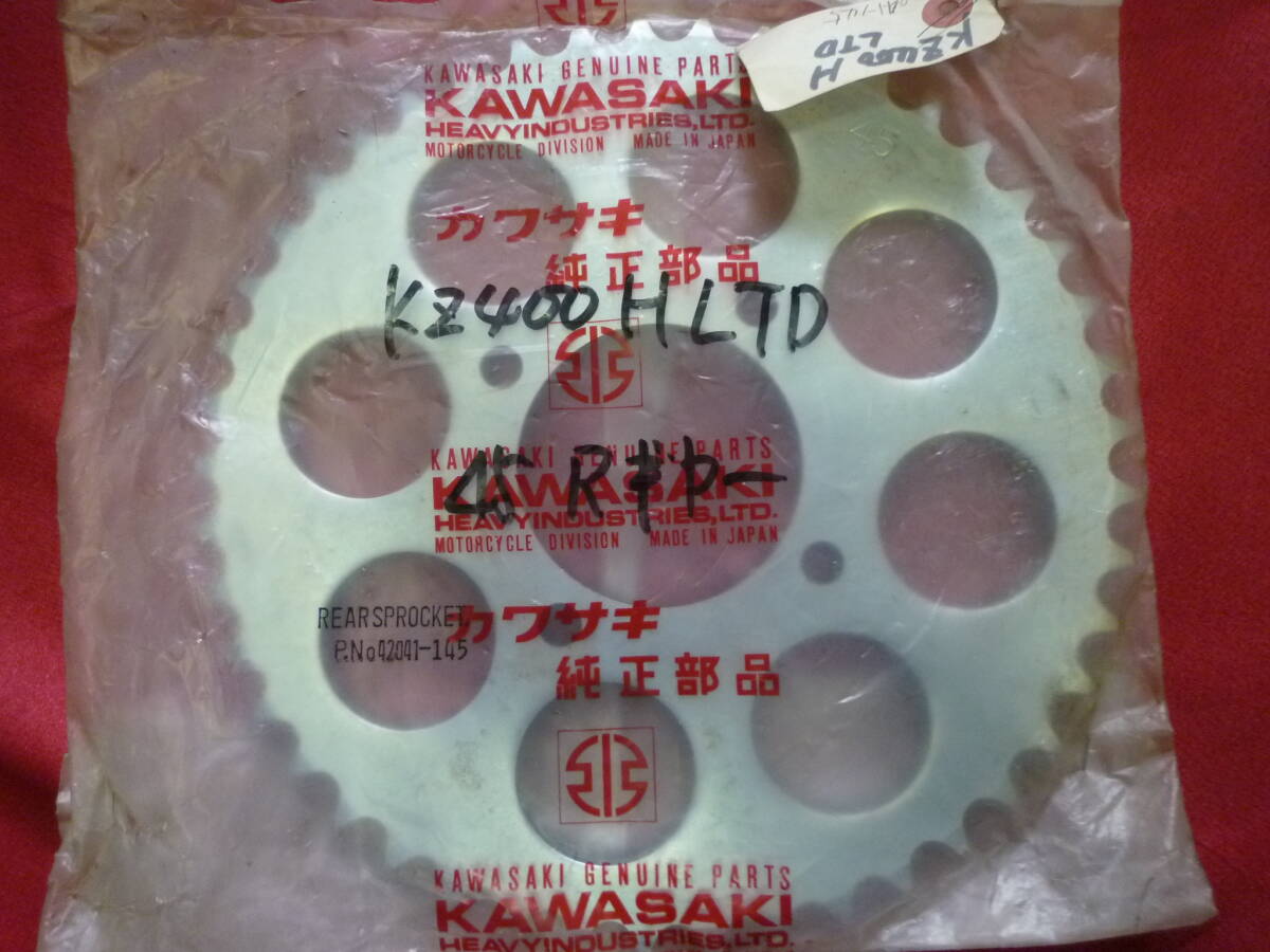 カワサキ純正★KZ400HLTD 45リアスプロケット★新品未使用 デットストック拍卖