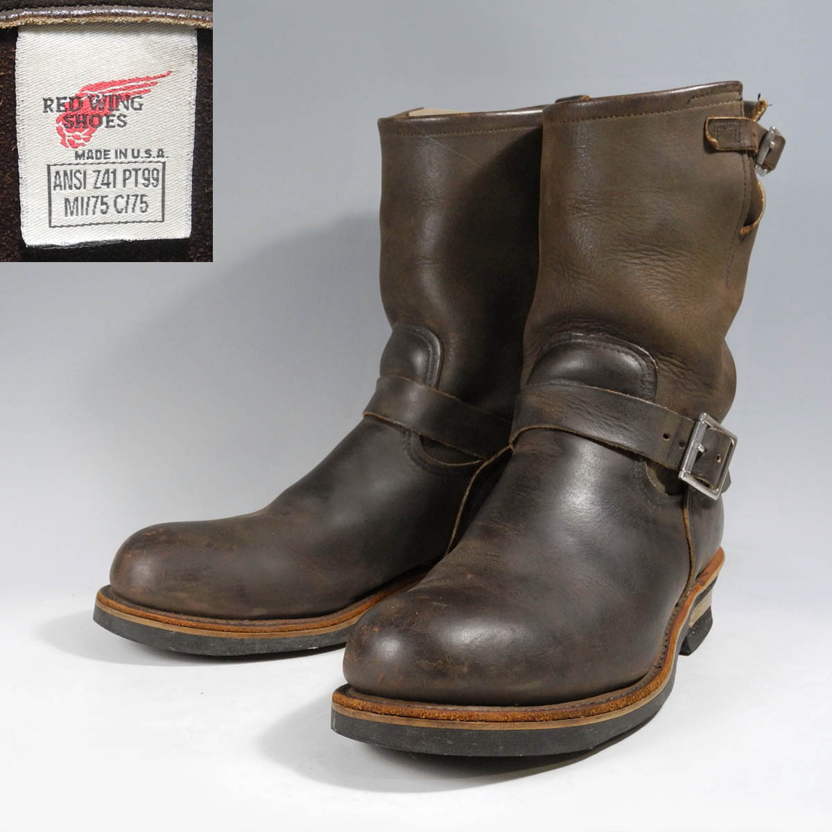 PT99刺繍羽タグ☆限定リミテッドエディション☆レッドウィング8265エンジニアブーツ10D☆旧シルエットPT91 2268 8248 8268拍卖