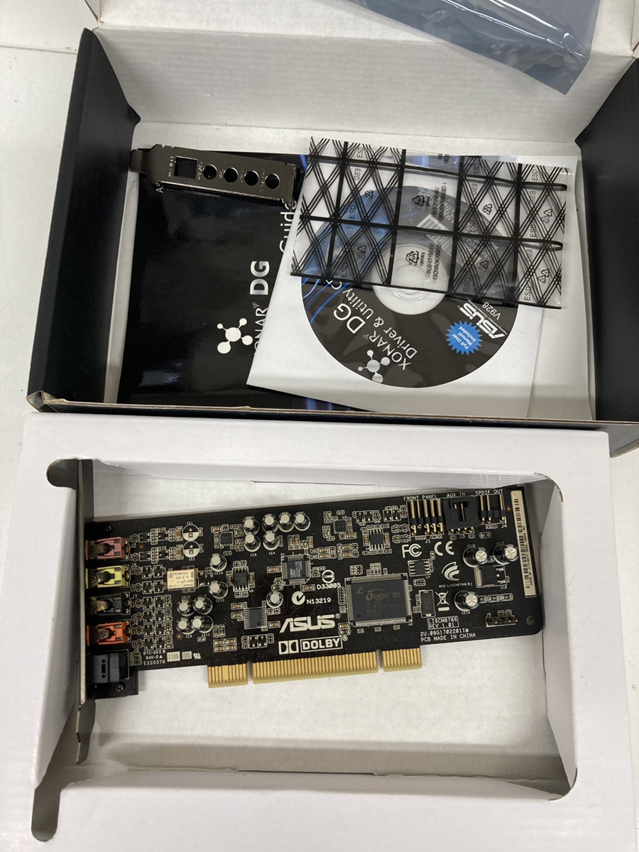 ASUS Xonar DG 5.1ch出力に対応したサウンドカード 使用品 即決可能です拍卖