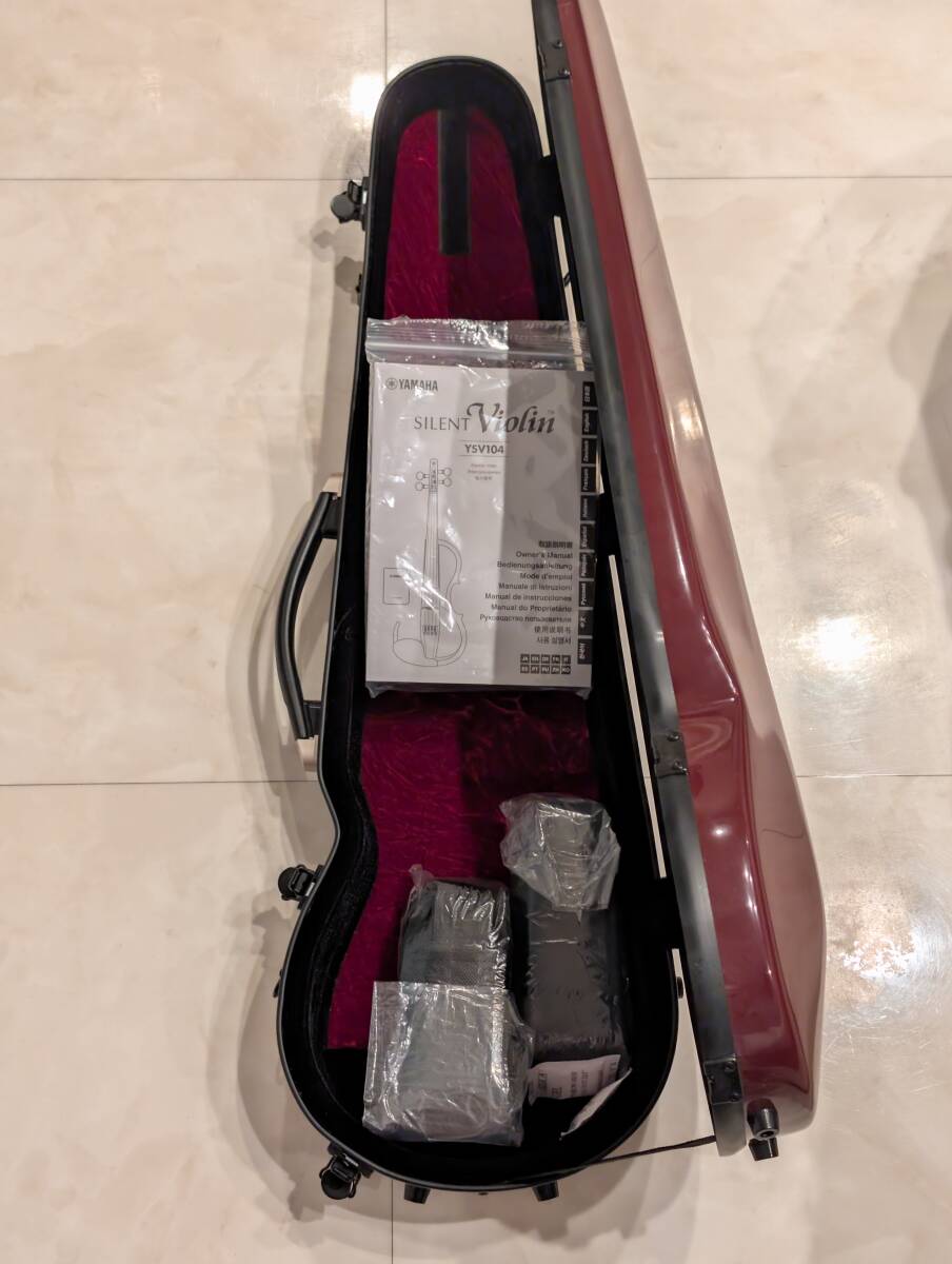 1時間のみ使用 極上美品 YAMAHA ヤマハ YSV104 BR サイレントバイオリン 弦楽器 弓 ハードケース付き 拍卖