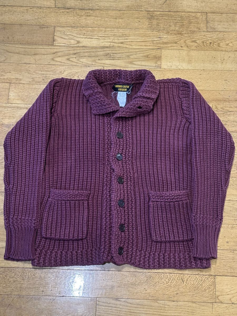 スタンダードカリフォルニアSTANDARD CALIFORNIA ローゲージ コットンニット カーディガン拍卖