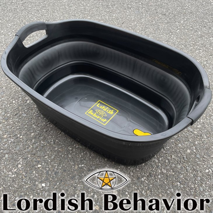 ■Lordish Behavior■折りたたみ バケツ BLACK ウエットスーツ着替え用 ビーチタブ ローディッシュビヘイビア サーフィン LB拍卖