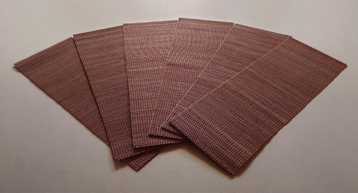 マット下敷き燻し竹インテリアマット6枚 サイズ(約cm)60x22 拍卖