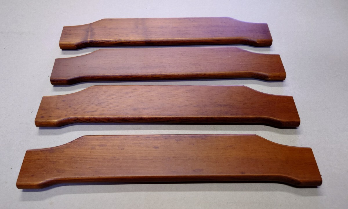 #DIY#アクセント板#小物引き立て台サイズ(約cm)W 33xD 6.5   厚み約1.2cm材質 天然杢タモ無垢材 ※4枚セット 木製拍卖