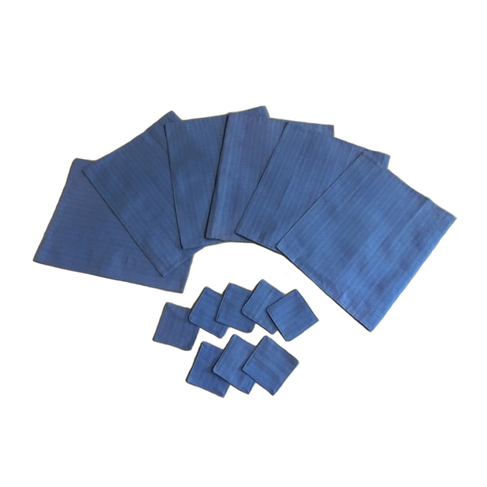 ランチョンマット 42.5cmx34.5cm 6枚 コースター 10.5cmx10.5cm 8枚 麻拍卖