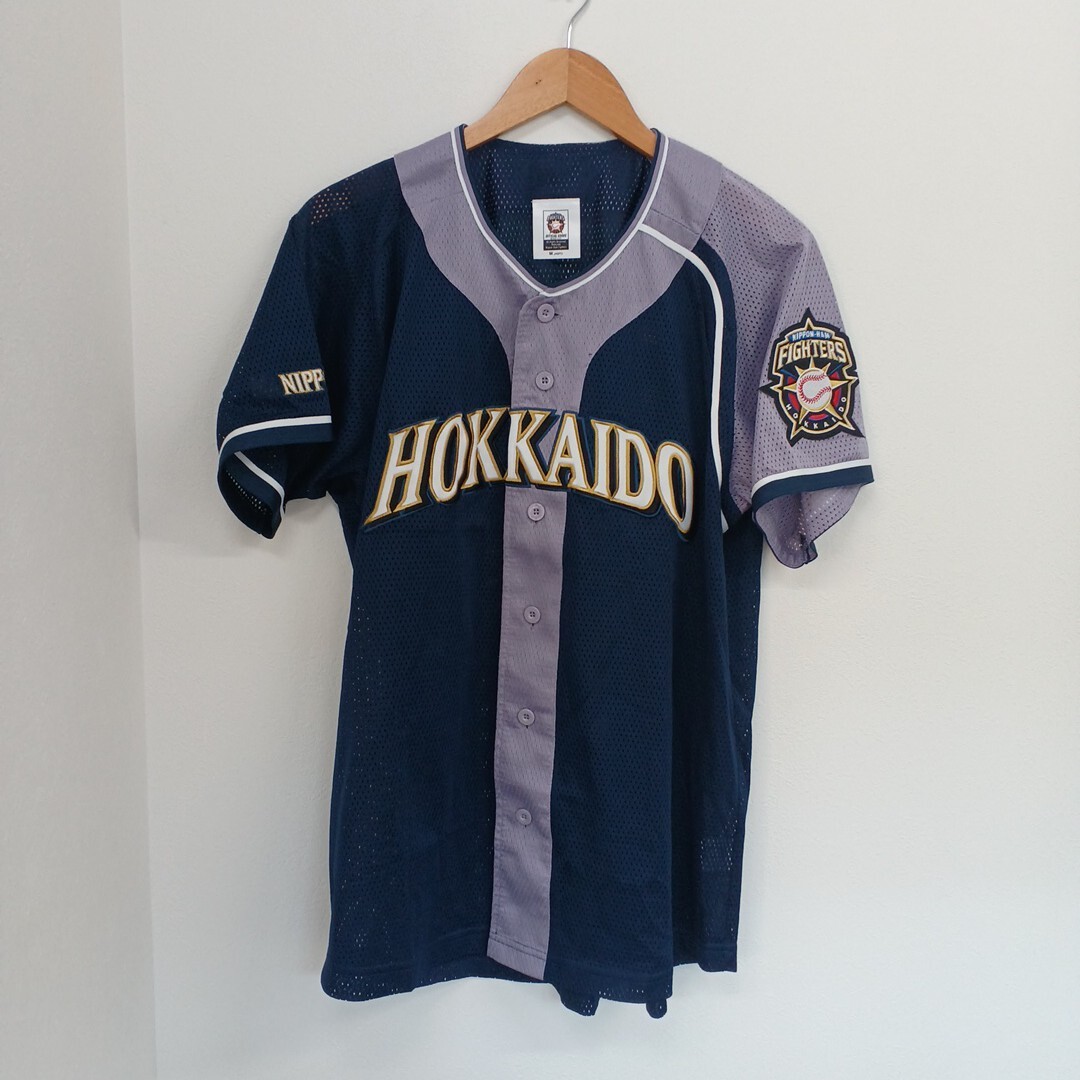 ★【古着】日ハム ユニフォーム(応援グッツ) Mサイズ メッシュ素材拍卖