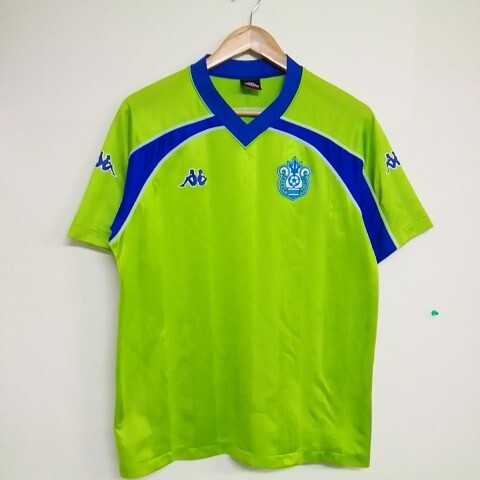 ★【古着】 Kappa(カッパ) サッカーTシャツ(スポーツウェア) Mサイズ 黄緑拍卖