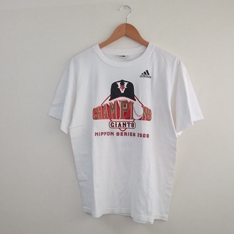 ★【古着】 adidas(アディダス) ジャイアンツ Tシャツ(応援ウェア) サイズ不明 ※汚れあり拍卖