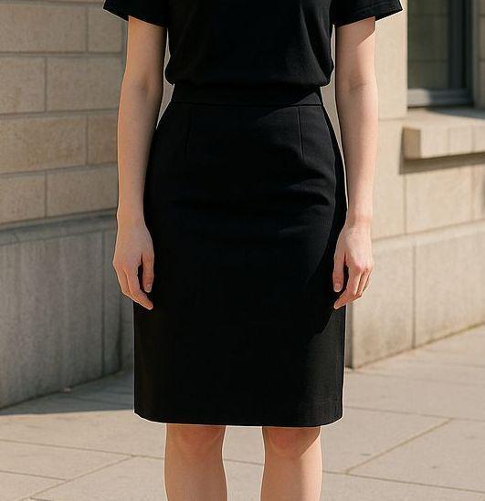 美品 サブリナ スカート Mサイズ 黒 タイト ひざ丈 シンプル オフィス拍卖