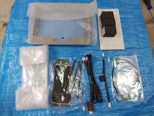 【未使用 トヨタ 純正】 アルファード/ヴェルファイア 30系 後期 リア フリップダウンモニター フィッティングキット グレー拍卖