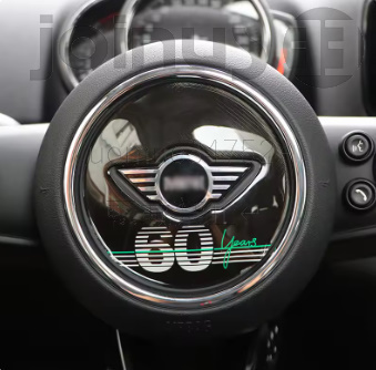 BMW ミニクーパー 60周年記念 ステアリング センター ホイール ステッカー MINI COOPER S JCW F54 F55 F56F60 クラブマン拍卖