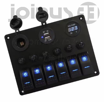 DC 12V/24V マリン ボート キャラバン LED回路 防水スイッチパネル拍卖