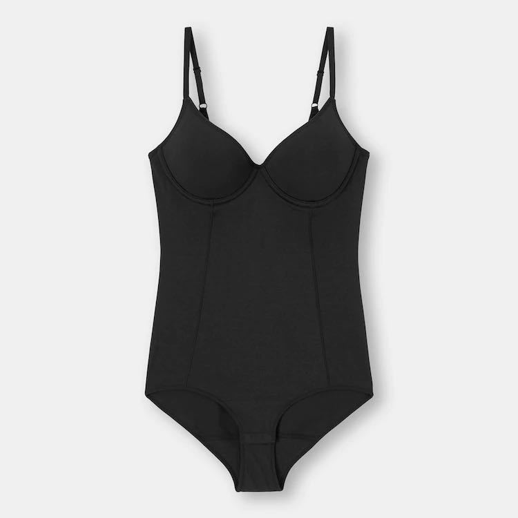 GU ブラフィールソフトワイヤー入りボディスーツBLACK XL拍卖