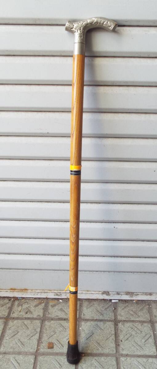 中古 ★ おしゃれな ウォーキング ステック 杖 (SILVER)拍卖