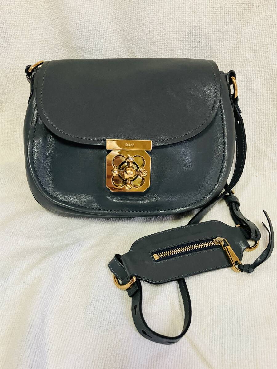 クロエ Chloe超人気アイテム斜め掛けショルダーバッグ3S0217-733-06V/BLACK FUSAIN新品同様送料込み拍卖