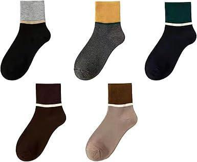 靴下 メンズ カジュアル スポーツ ソックス 通気速乾 24 ~ 28cm 5足拍卖