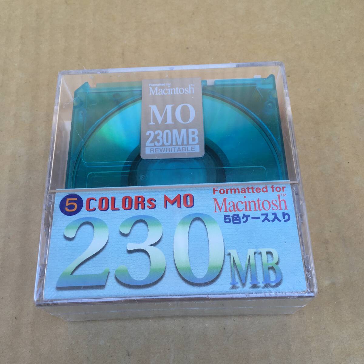 【未開封新品】 MOディスク 230MB 3.5インチ 5色カラー 5枚×1箱 / 帝人製拍卖
