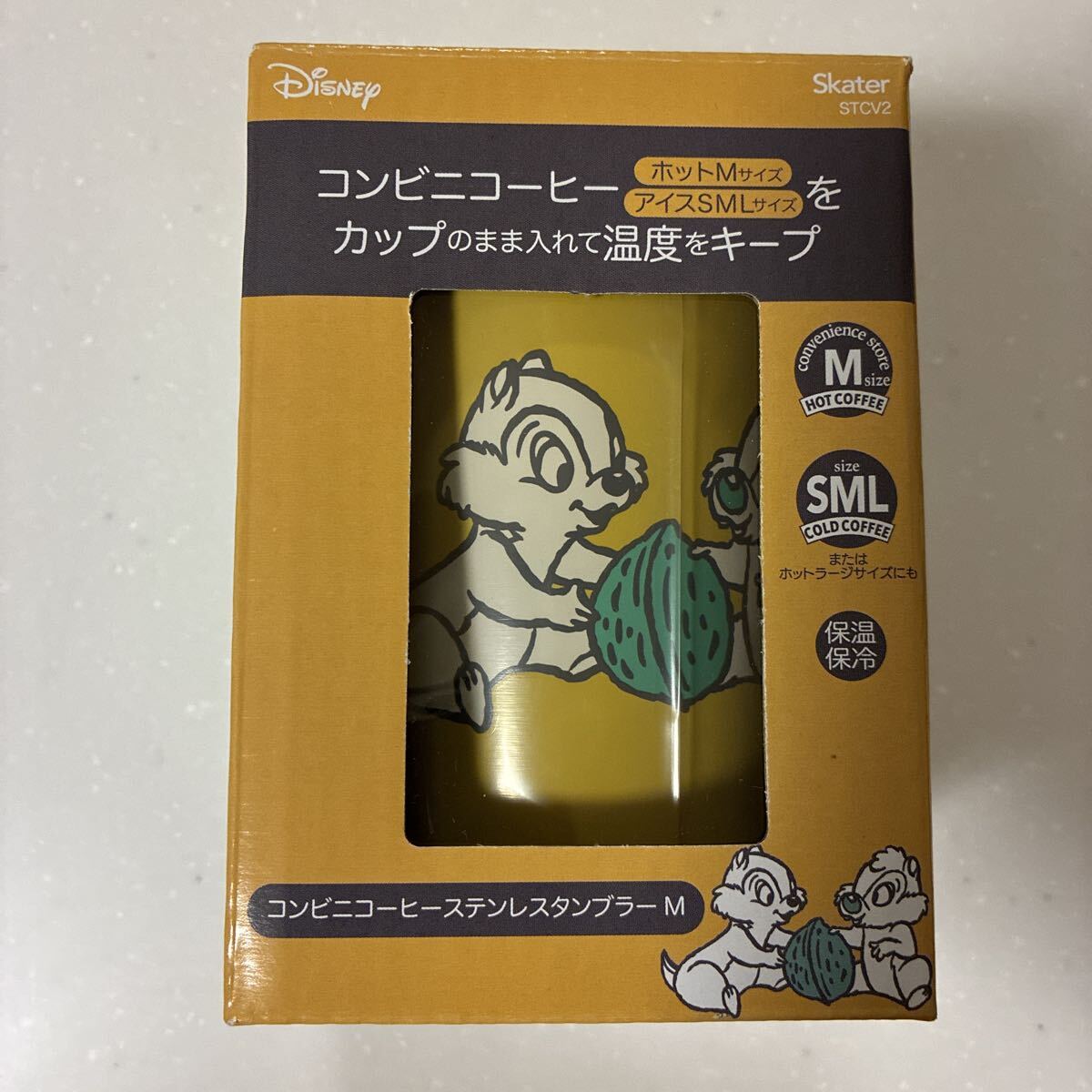 Disney チップとデール コンビニコーヒーステンレスタンブラーM タンブラー 保温 保冷 スケーター Skater 送料450円 即決 定形外拍卖
