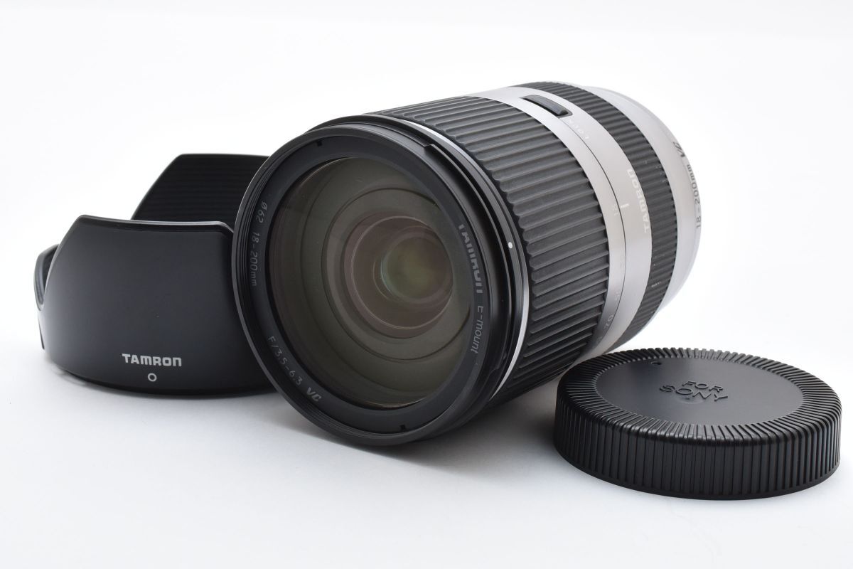 ★外観美品★タムロン TAMRON 18-200mm F3.5-6.3 DiIII VC B011SESL ソニーE APS-C用 シルバー ★ LL138#5222拍卖