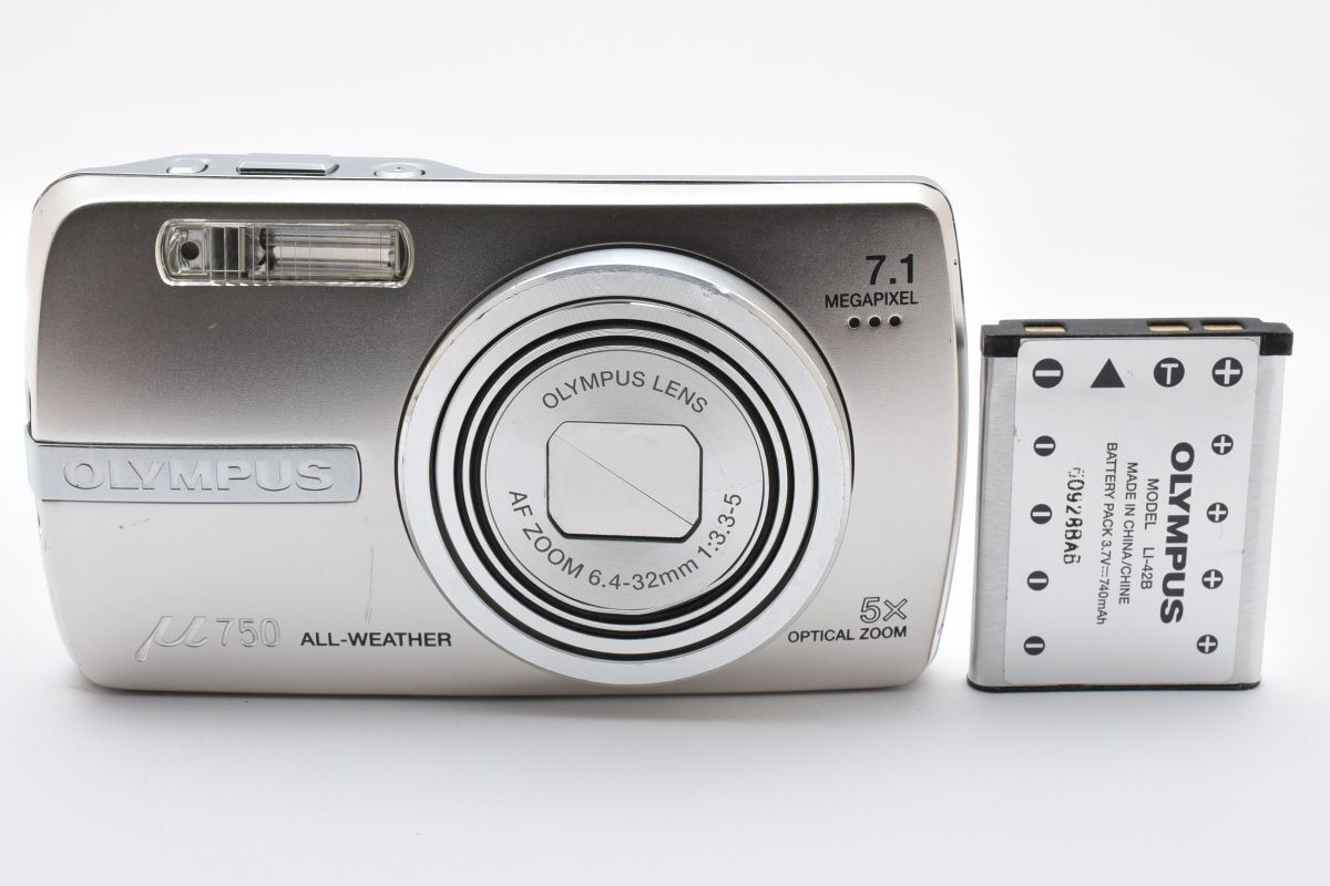 ★美品★オリンパス Olympus μ750 スターリーシルバー コンパクトデジタルカメラ★ LL33#5290拍卖