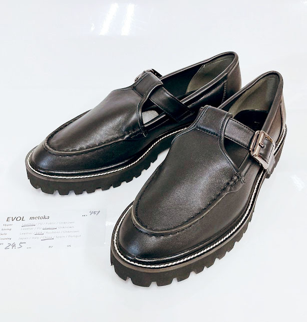 未使用/23.5cm/EVOL metoka ストラップローファ/管451拍卖