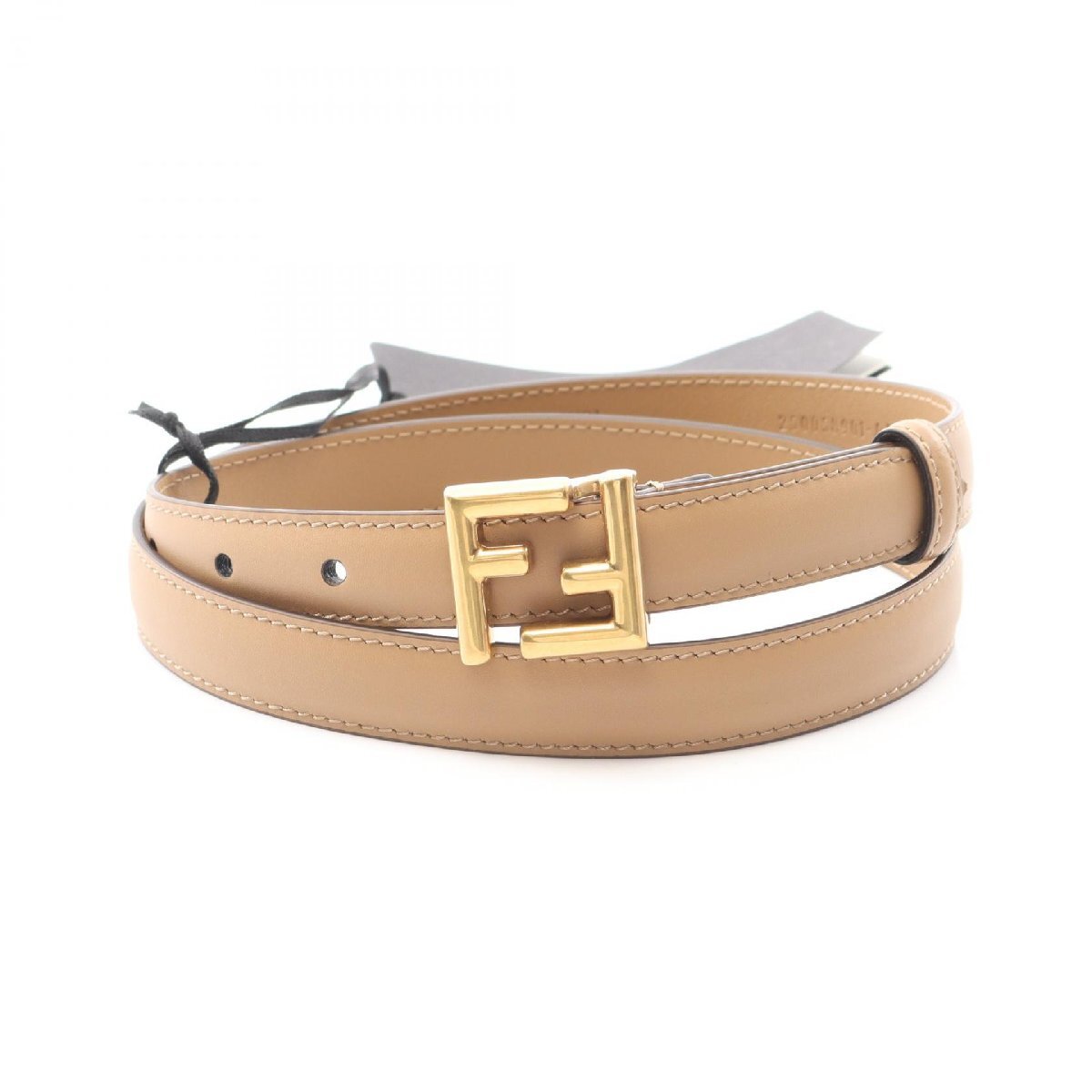 フェンディ FFロゴ ブランドオフ FENDI レザー ベルト レザー レディース拍卖