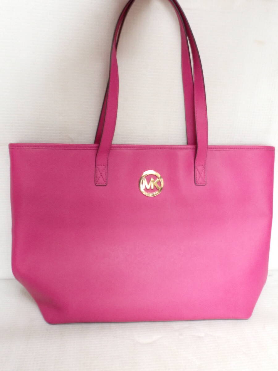MICHAEL KORS マイケルコース 大型 トートバッグ レザー ピンク J7-MC拍卖
